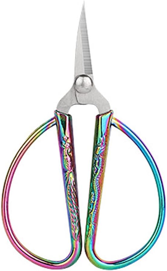3.3-inch Small Sewing Embroidery Scissors, Vintage Stainless Steel Little Scissors Sharp Shears for Sewing Crafting, Art Work, Cross Stitch Cutting, Handcraft, Needlework DIY Tools Colorful