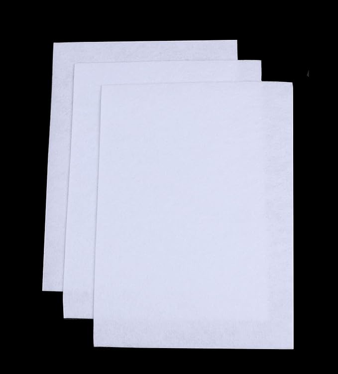 YYCRAFT Stiff Felt Sheets 9 Inch X 12 Inch - 48 Pcs Pack(Thickness:1mm),White