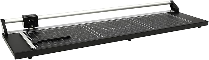 Rotary Paper Trimmer - Precision Cutting Tool with Self-Sharpening Blade for Photo Paper/Cardstock/Film, Heavy-Duty Craft Cutter for Scrapbooking & Office Use, Non-Slip Base & Angle Guide (36 inches)