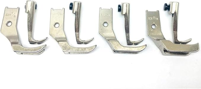 HONEYSEW Singer Industrial Walking Foot Single Piping WELTING FEET S32-9size for Choose (S32 1/8+3/16+1/4+5/16)