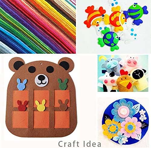 YYCRAFT Craft Soft Felt Sheets 9 Inch X 12 Inch - 30 Pcs Pack, Mix Color