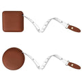 Tape Measure for Body Measuring Medical Body Cloth Tailor Craft Dieting Measuring Tape, 60 Inch/1.5 M Dual Sided Measuring Tape for Body Fabric Sewing（2 Pieces，Brown）