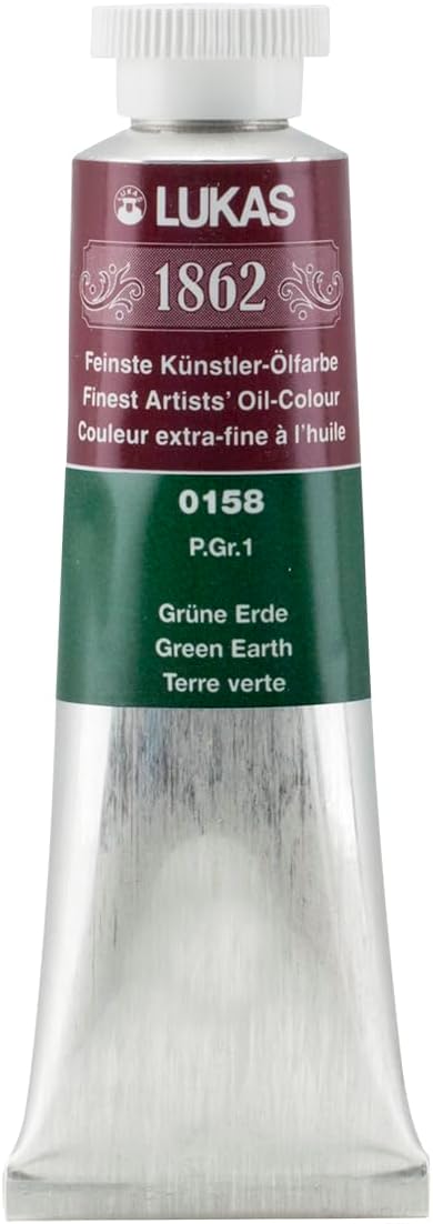 LUKAS 1862 Oil 37 ml – Professional Quality Oil Colour Green Earth Bohemian