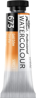 PHOENIX Professional Watercolor Paint Single Tube - 0.47 Fl Oz / 14ml - Gold Ochre