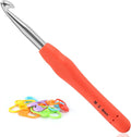 Vodiye Professional Extra Long 9mm Crochet Hooks, Ergonomic Handle Set for Beginners and Experienced Lovers