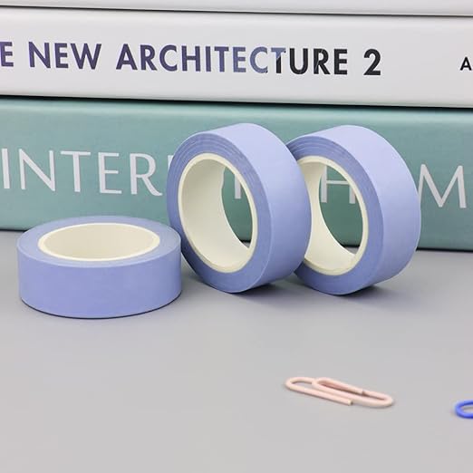 NatSumeBasics Pastel Washi Tape Solid Light Purple Washi Tapes 2 Pcs 32 Ft. Decorative Masking Tape Self-Adhesive Craft Tapes for Packaging Decor Scrapbooks DIY Gift (Light Purple)