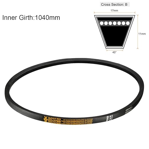 uxcell B-41 V-Belts 41" Inner Length, B-Section Rubber Drive Belt