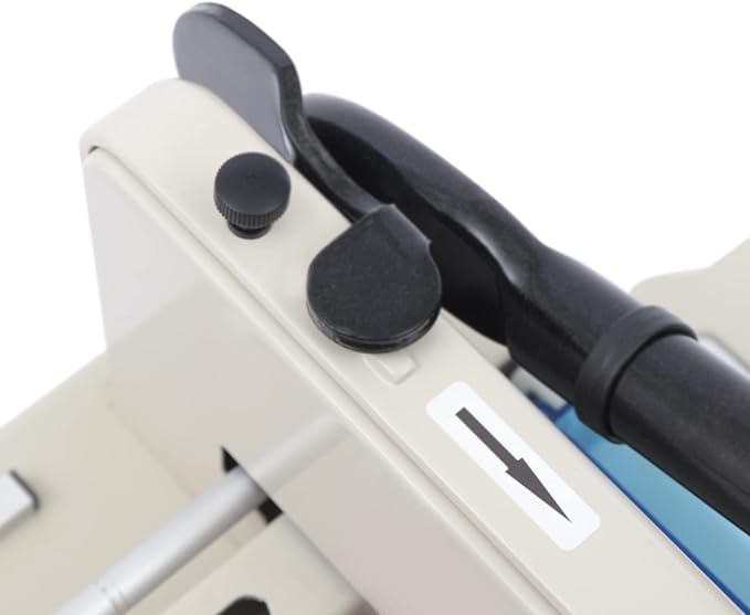 Heavy Duty Guillotine Paper Cutter Manual Paper Slicer Trimmer for Card Film Fabric Cardstock Soft PVC Up to 17in Width, with Precise Grid and Scale, 0.1-36mm Cutting Thickness