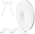 White Velvet Ribbon, 5/8 inch 10 Yards Vintage Velvet Ribbons Perfect for Christmas Tree Ornaments, Gift Wrapping, Wedding Decoration, Bows, Sewing, Crafts, Wreath and More