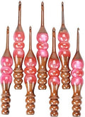 Wooden Crochet Hooks Set for Arthritic Hands | Ergonomic Soft Grip - Resin Mix Indian Rosewood Crochet Hook Set for Crocheting & Knitting (Pink, Set of 13)