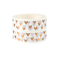 NatSumeBasics 2 Love Washi Tapes Hearts Scrapbook Tape Glitter Foil Masking Tapes for Decor Holiday Wedding (Bronze Hearts Tape)