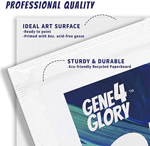 Canvases for Painting 4 x 4 inch-40 Pack, Artist Blank Canvas Boards for Painting- Oil & Acrylic Painting Canvas Panels