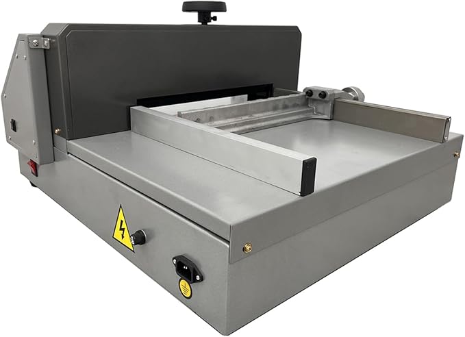 INTSUPERMAI Electric Paper Cutter A4 Desktop Paper Cutter Electric Paper Trimmers 330mm / 13in Paper Cutting Width Manual Pushing Paper with Infrared Safety Sensing for 40mm/1.57in Cutting Thickness