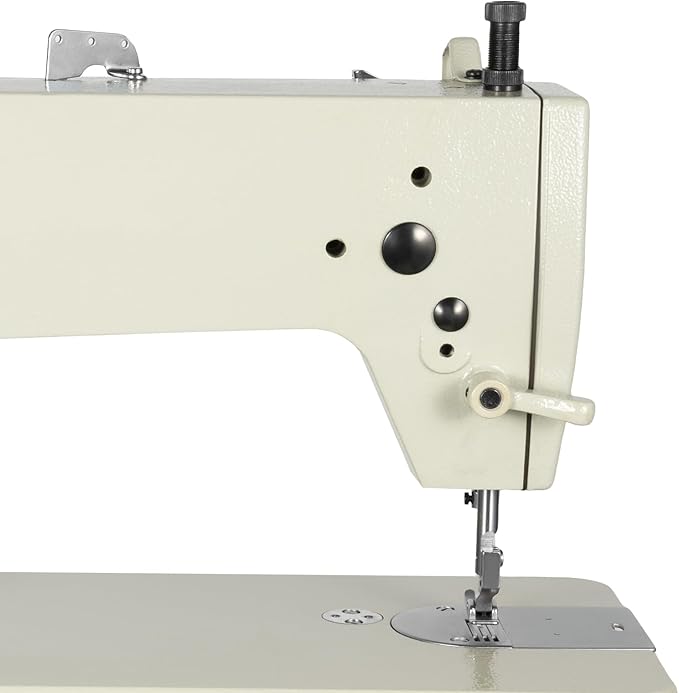 Industrial Strength Sewing Machine, Heavy Duty Leather Fabrics Sewing Machine, 3000Stitches/Min Straight Line Stitch Commercial Sewing Machine for Knitted Fabric Leather and Canvas