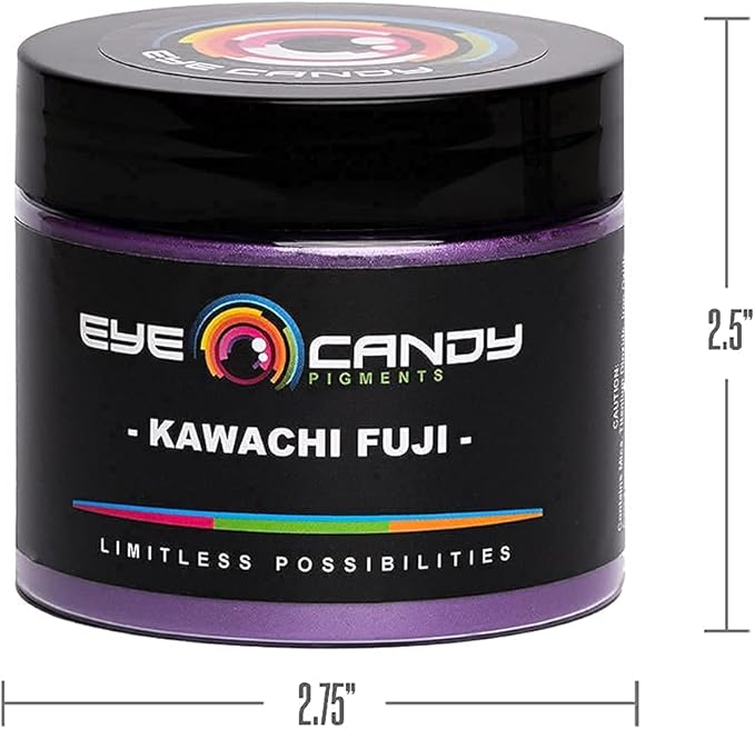 Eye Candy Pigments Premium Purple Mica Powder - Kawachi Fuji (50gr) - for Epoxy, Resin, Soap, Paint, Woodworking, Acrylic Pouring, Bath Bombs, Fishing Lures - DIY Arts and Crafts Additive