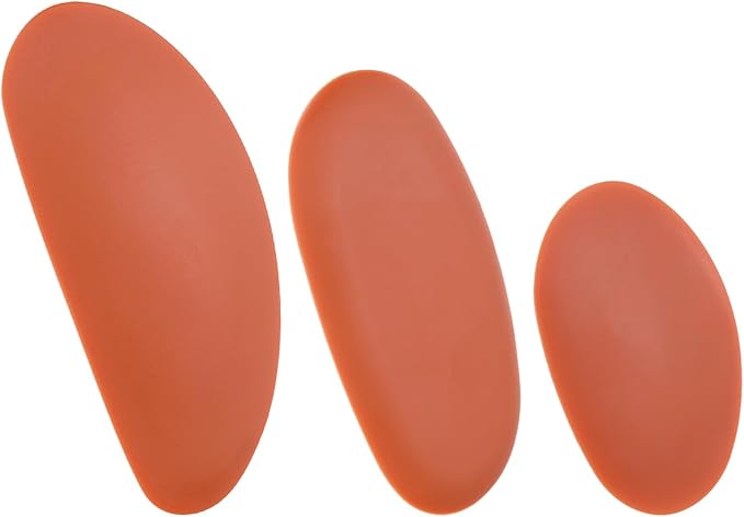 HARFINGTON 3pcs Pottery Ribs, Soft Silicone Rubber Clay Ceramic Sculpting Tools Set for Finishing Shaping and Smoothing Removing Finger Marks