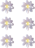 White Daisy Shaped Buttons for Crafts,Acetate Button for Clothes,Buttons for Sewing,Button Bulk,Pack of 6