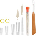 2026 Upgrade Steel Needles for Hand Sewing, Big Eye Stainless Steel Sewing Needles Kit, Portable Sewing Tool Set DIY Embroidery Crafting Kit Tool for Beginners Professional DIY Lovers (A3#31PCS)
