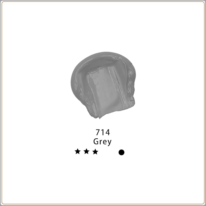 Artecho Grey Acrylic Paint, Grey Paint (120ml / 4.05oz) Tubes, Art Craft Paints for Canvas, Rock, Stone, Wood, Fabric, Art Supplies