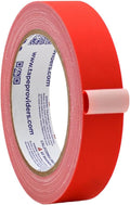 WOD GTC12 Gaffer Tape, Red Low Gloss Finish Film, 1 inch x 60 ft. Residue Free, Non Reflective Cloth Fabric, Secure Cords, Water Resistant, Photography, Filming Backdrop, Production