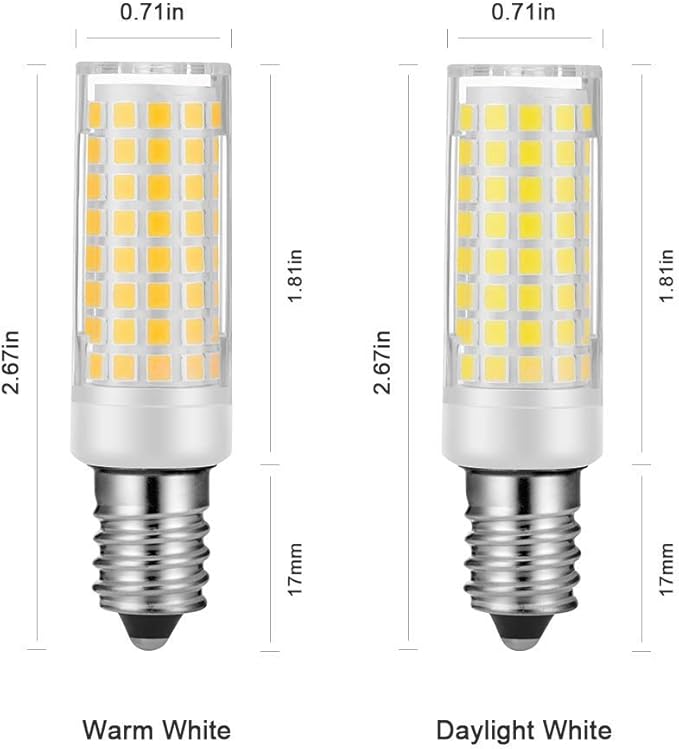 Sewing Machine Light Bulb 2 Pieces Compatible Brother LED Bulb 741 751 761 920D 925D 929D 934D 935D 1034D 1681 JS23 +for Baby Lock, Brother, Elna, Necchi, Pfaff 7/16" Base (Daylight White)