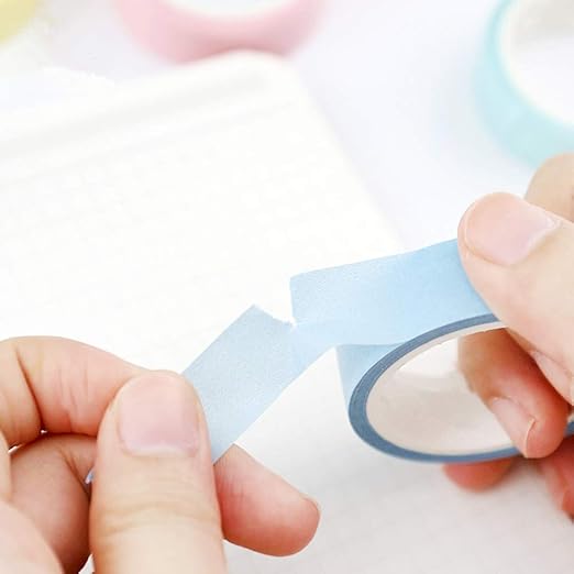VIVIQUEN Washi Tape Set 40 Rolls Masking Tape Pack Colorful Decorative Thin Tapes Fit DIY Scrapbooking Crafts Gift Wrapping Tapes(5MM and 3MM Wide)
