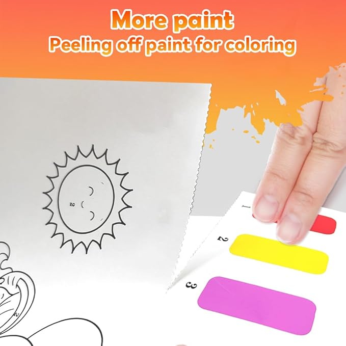 Paint With Water Books for Kid,Mermaids Coloring Book With Watercolor Paint Set Kids,Travel Coloring Kit，Arts and Crafts Suitable for Birthday