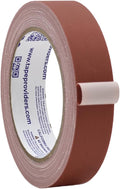 WOD GTC12 Gaffer Tape, Brown Low Gloss Finish Film, 1 inch x 60 ft. Residue Free, Non Reflective Cloth Fabric, Secure Cords, Water Resistant, Photography, Filming Backdrop, Production