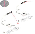 Magnetic Positioning Quilting Light for Sewing Machine, Magnetic Sewing Machine Light, Adjustable Magnetic Attachment, Sewing Light Guide for Straight Stitching, for Sewing (2Pcs-A, USB model)