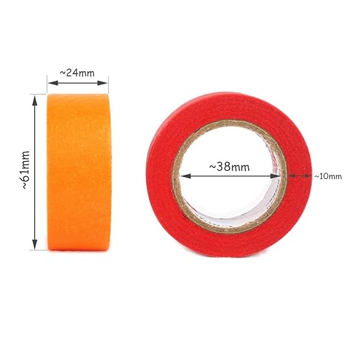 Colored Masking Tape, Rainbow Color Craft Paper Tape Art Painters Tape Writable Tape for Art Crafts Lab Labeling Coding Home Decor Office Classroom DIY All Ages (6 Packs)