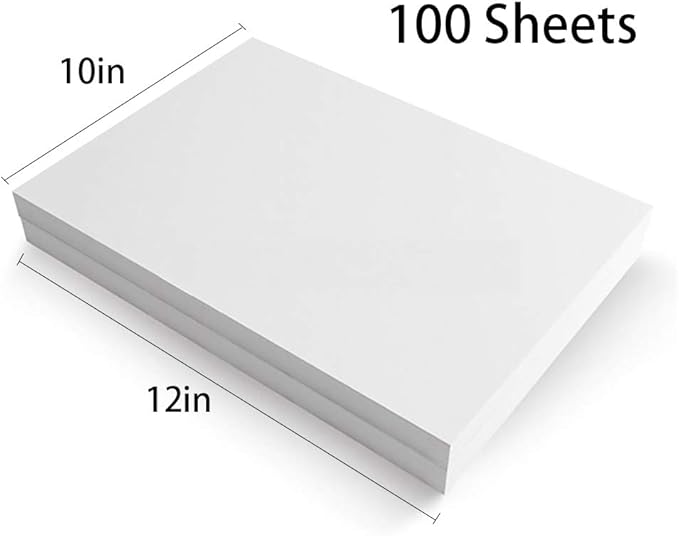Cut Away Stabilizer for Embroidery Backing 10"x12" - 100 Sheets, Seneme 2.5oz Medium Weight Embroidery Stabilizer - Cut Away Embroidery Stabilizer for Machine and Hand Sewing - Fits 5"x7" Hoops