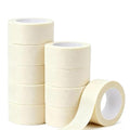 Masking Tape 2 Inch Wide, 10 Rolls Bulk Pack (550 Yards Total) - White Painter Tape for Sharp Paint Lines, Art & General Use