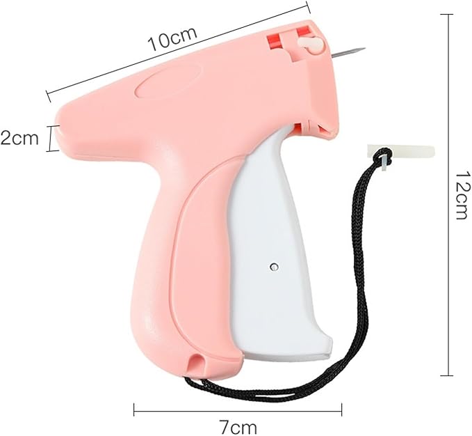 Portable Hemming Tool, Handheld Portable Sewing Machine, Includes 5 Needles, 1000 White Glue Needles& 1000 Black Glue Needles, For Quick Hemming & Repairs (Blue-Pink)