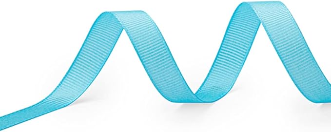LIUYAXI 1/2" X 50 Yards Solid Light Blue Grosgrain Ribbon, Perfect for Crafts, Wedding Decor, DIY Hair Accessories, Sewing, Gift Package Wrapping and More