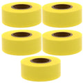 ChromaLabel 1 Inch Colored Tape, Clean Remove Yellow Tape for Kids Arts and Crafts Projects, 13.88 Yards per Roll, Yellow - Case of 5