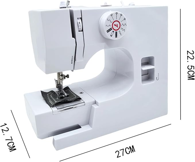 Mini Sewing Machine, Electric Portable Sewing Machine for Beginners, 12 Stitch Dual Speed with Foot Pedal Sewing Kit