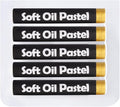 Mifuner Soft Oil Pastels Set (5 Sticks), Single Colors Heavy Oil Pastels Vibrant and Creamy,Pastel Art Supplies for Artists,Gallery Oil Painting Stick for Adult Art Drawing. Gold