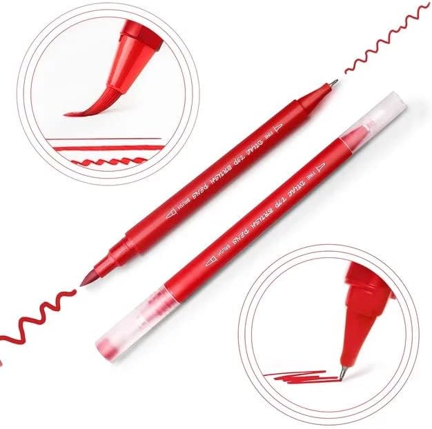 THE CEO Colored Pens Dual Brush Markers - 36 Vibrant Water-Based Markers for Bold, Smooth Creations - Drawing Pens with Precision Tips for Versatile Artwork - Ideal for Artists & More