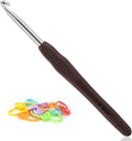 Vodiye Professional Extra Long 6mm Crochet Hooks Set, Ergonomic Handle, for Beginners and Experienced Lovers