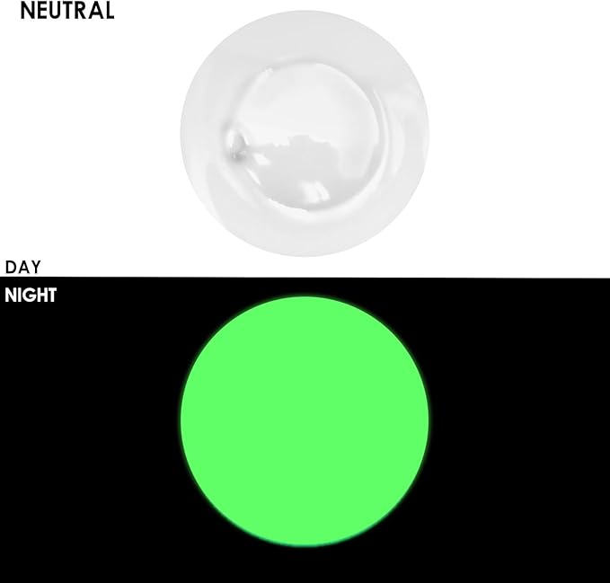 Artecho Glow in the Dark Paint, Neon Neutral Paint (120ml / 4.05oz) Tubes, Art Craft Paints for Canvas, Rock, Stone, Wood, Fabric, Art Supplies