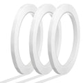 MECCANIXITY Whiteboard Tape 1/4" x 72 Yard Pinstripe Graphic Chart Line Grid Marking Tapes for Classroom Office Dry Erase Board Art, White, Pack of 3