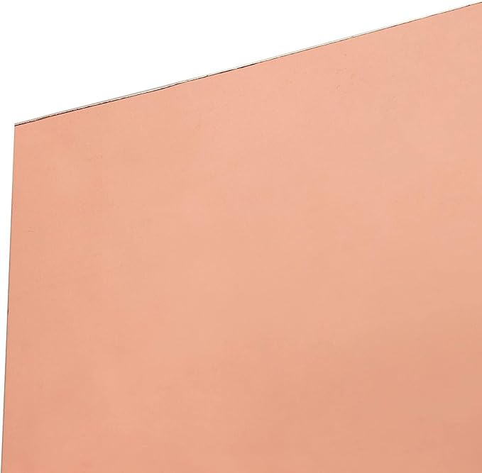 Rose Gold Foil Cardstock Sheets - 24 Pack, 8.5 x 11 In, 350 gsm - Mirror Finish for Scrapbook Paper - Heavyweight Metallic Cardstock for Card Making Supplies
