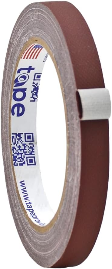 WOD GTC12 Gaffer Tape, Burgundy Low Gloss Finish Film, 1/2 inch x 60 ft. Residue Free, Non Reflective Cloth Fabric, Secure Cords, Water Resistant, Photography, Filming Backdrop, Production
