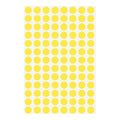 Color dots paper labels 0.354" / 9mm removable adhesive