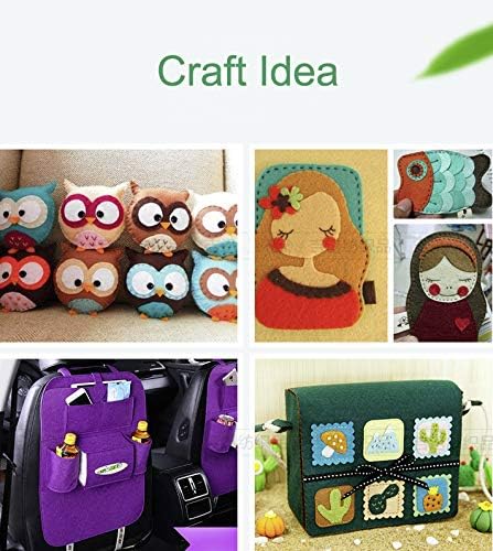 YYCRAFT Craft Soft Felt Sheets 9 Inch X 12 Inch - 24 Pcs Pack, Purple
