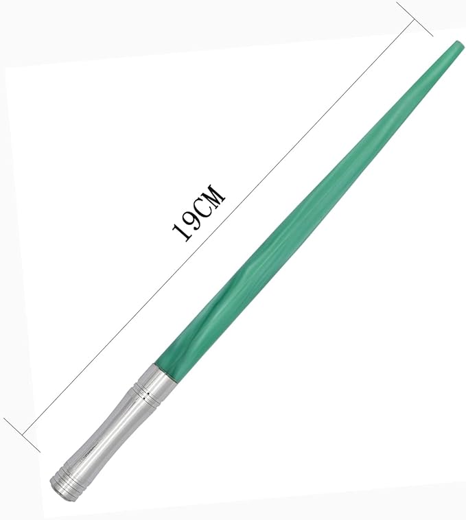 Gullor Resin Dip Pen Handcrafted Calligraphy Set with 33 Nibs for Art, Signatures, Drawing, Caligraphy Kits for Beginners (Green)