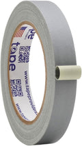 WOD GTC12 Gaffer Tape, Gray Low Gloss Finish Film, 3/4 inch x 60 ft. Residue Free, Non Reflective Cloth Fabric, Secure Cords, Water Resistant, Photography, Filming Backdrop, Production