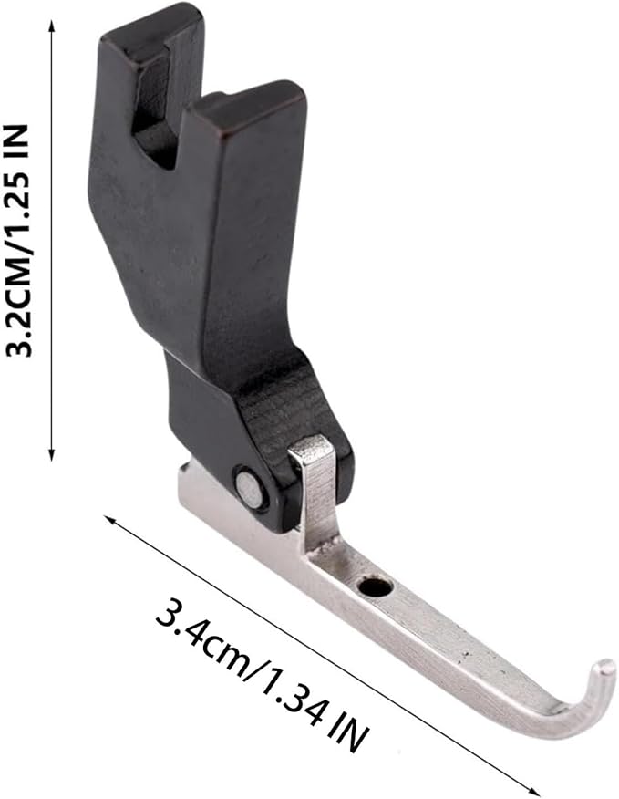 P369 Presser Foot, New Bead Sequin Special Presser Foot, Foot Wedding Dress Bead for Sewing and Beaded Fabric, No-Bead-Tapping, Anti-Curl & Fabric-Holding for Evening Gowns, Fashion Fabrics(2pcs Silve