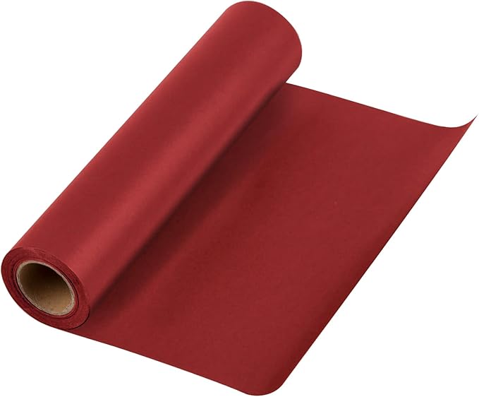 RUSPEPA Red Kraft Paper Roll - 12 inches x 100 feet - Recyclable Paper Perfect for for Crafts, Art,Small Wrapping, Packing, Postal, Shipping, Dunnage & Parcel