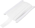 MECCANIXITY 1 Inch Double Fold Bias Tape Continuous Bulk Cotton Bias Tape for Sewing Seaming Quilting Hemming Binding Crafts (White 12 Yards)